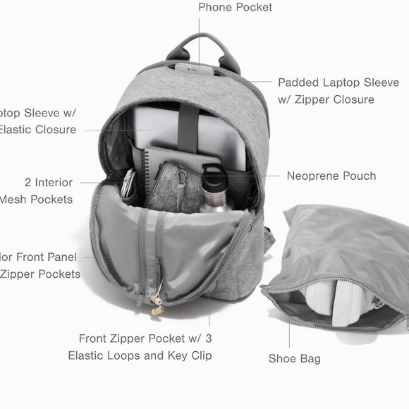 Large Dakota Neoprene Backpack - Picture 12 of 14